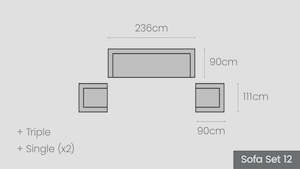 Matakana Modular Options: Matakana Sofa Set 12