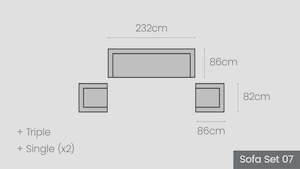 Pauanui Alu Modular Options: Pauanui Alu Sofa Set 07