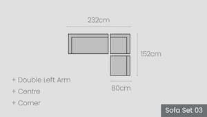 Tasman Alu Sofa Set 03