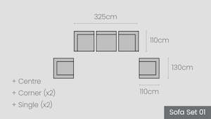 Tolaga Bay Sofa Set 01