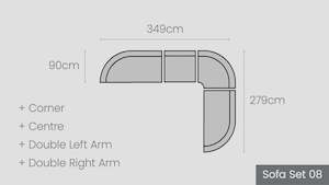 Cambridge Modular Options: Cambridge Sofa Set 08
