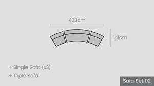 Alexandra Sofa Set 02