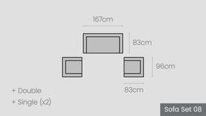 Mackenzie Alu Sofa Set 08