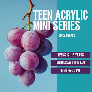 Products: Teen Acrylic Mini Series: Juicy Grapes (2-Class Workshop)