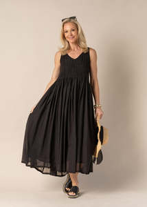 cotton dress - coraline - black