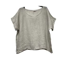 linen tee - mole - patty