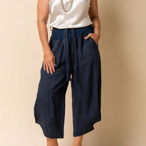 All Collections: linen pants - addison - navy