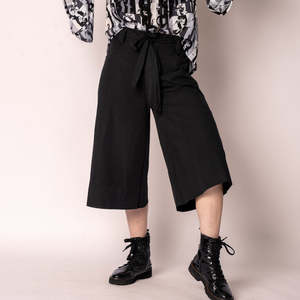 cotton culottes - black