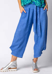 Sale: linen pants - addison - positano blue
