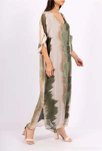 Dresses: silk dress - green - maisie