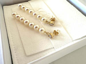 swarovksi stick - pearls - gold or silver