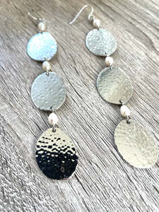 statement cactus pearls - silver