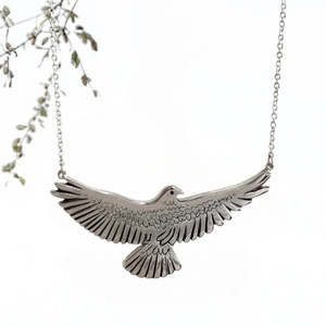 Jewellery: flying kea - sterling silver - 45cm