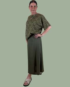 Autumn 2025: viscose cotton top - billie - grass