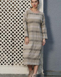 dress - cotton - latte - rhiannon
