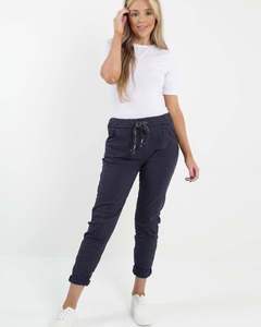 magic stretch pants - navy - italian