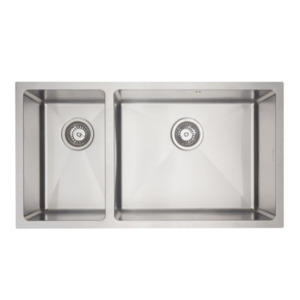 Kitchen Sinks: Mercer DV202-L Sink | Burlington 250 x 400mm + 500 x 400mm