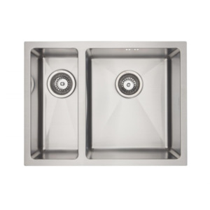 Kitchen Sinks: Mercer DV203-L Sink | Brighton 170 x 400mm + 340 x 400mm