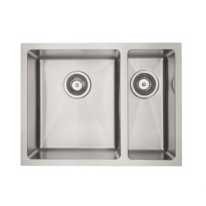 Kitchen Sinks: Mercer DV203-R Sink | Brighton 340 x 400mm + 140 x 400mm