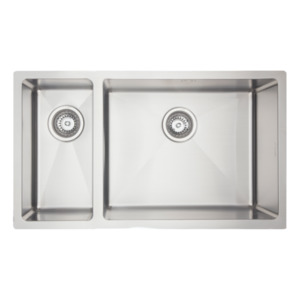 Kitchen Sinks: Mercer DV208-L Sink | Worcester 200 x 400mm + 500 x 400mm