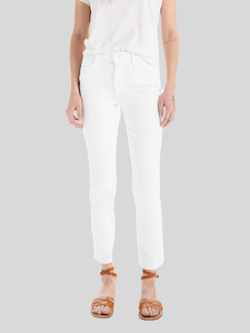 Denim: The Mid Rise Dazzler Ankle Fray-  Fairest Of Them All