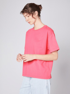 Fizvalley T-Shirt Round Neck in Fluo Pink
