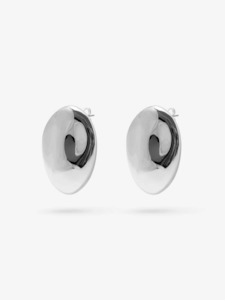 Dylan Dome Earring in Silver