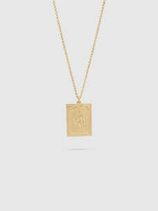 Accessories Jewellery: Tarot Lovers Pendant Necklace in Gold