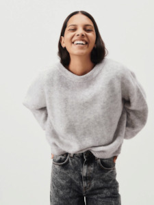 American Vintage: Vito Jumper in Light Grey Melange