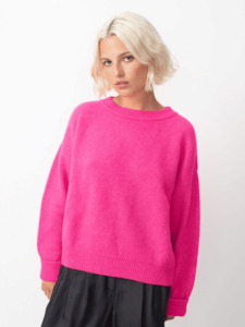 American Vintage: Vito Jumper in Fluro Pink Melange