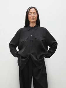 Sets: Boyfriend Shirt in Black