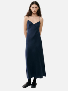 Deco Rouleau Dress in Midnight