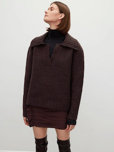 Reza Knit Sweatshirt in Vintage Melange