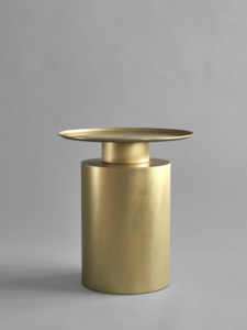 Home: PRE-ORDER Pillar Table Tall in Brass
