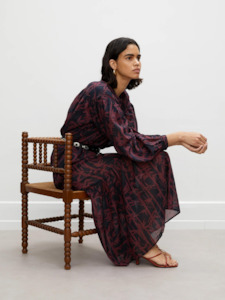 Lynn Dress in Bamboo Brown