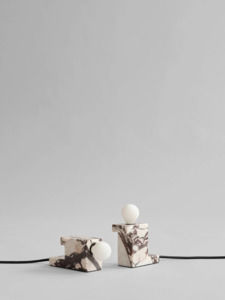 PRE-ORDER Brick Lamp Low in Calacatta