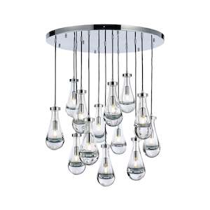Clearance: Rayne Collection - Round Cluster - W: 80cm H: 120cm - Chrome