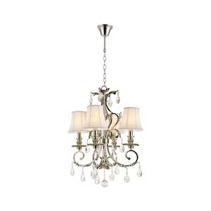 Aria Collection: ARIA - Hampton 4 Arm Chandelier - Nickel Plated