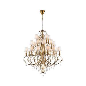 Aria Collection: ARIA - Hampton 24 Arm Chandelier - Brass