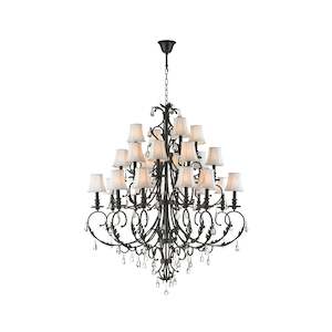 Aria Collection: ARIA - Hampton 24 Arm Chandelier - Dark Bronze