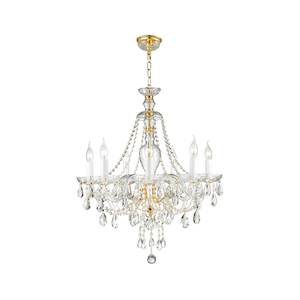 Bohemian Brilliance Collection: Bohemian Brilliance 7 Arm Crystal Chandelier- GOLD