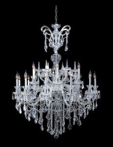 Bohemian Prague 18 Light Crystal Chandelier - CHROME