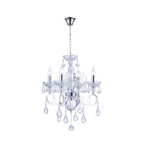 Contemporary Elise: Elise 4 Arm Contemporary Chandelier - CHROME