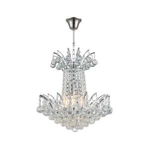 Cascading Empress Collection: Cascading Empress Chandelier - 4 Light Chrome - W:40cm