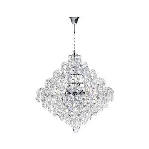 Diamond Edge Collection: NewYork - Diamond Edge Crystal Pendant Light - 40cm