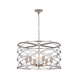 Eliza Collection: Eliza Collection - Round Pendant- Width: 55 cm