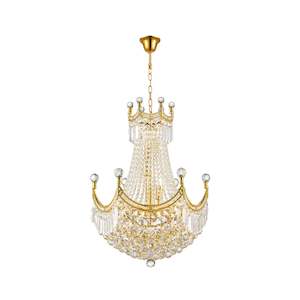 Empire Royal Empire Collection: Royal Empire Crystal Basket Chandelier - GOLD - W:50cm