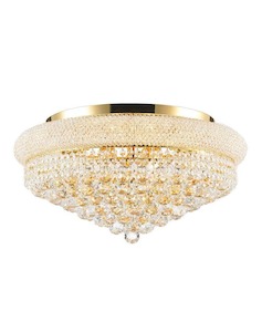 Royal Empress Flush Mount Basket Chandelier - GOLD - W:60cm