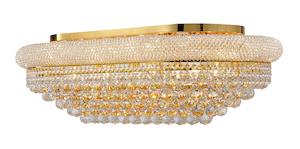 Royal Empress Flush Mount OVAL Basket Chandelier - GOLD - W:90cm