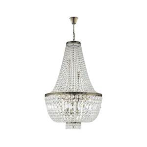 French Royal French Basket Collection: French Basket Chandelier - Antique Bronze - 12 Light